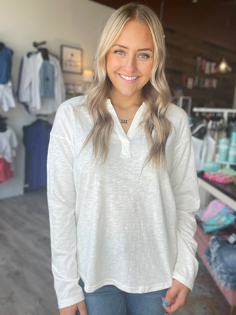 Quinley Top in Antique White