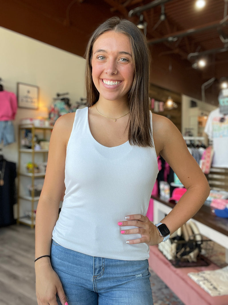 Avala V-Neck Rib Top by Z Supply