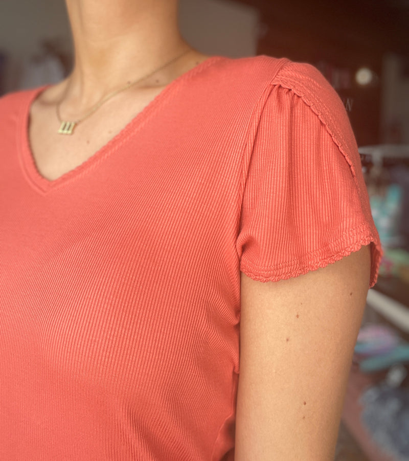 Maddie V-Neck Top by Another Love