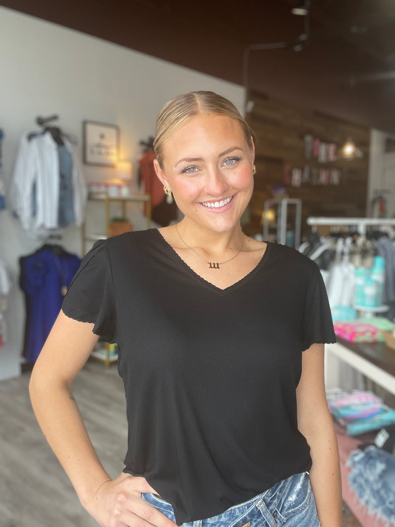Maddie V-Neck Top by Another Love