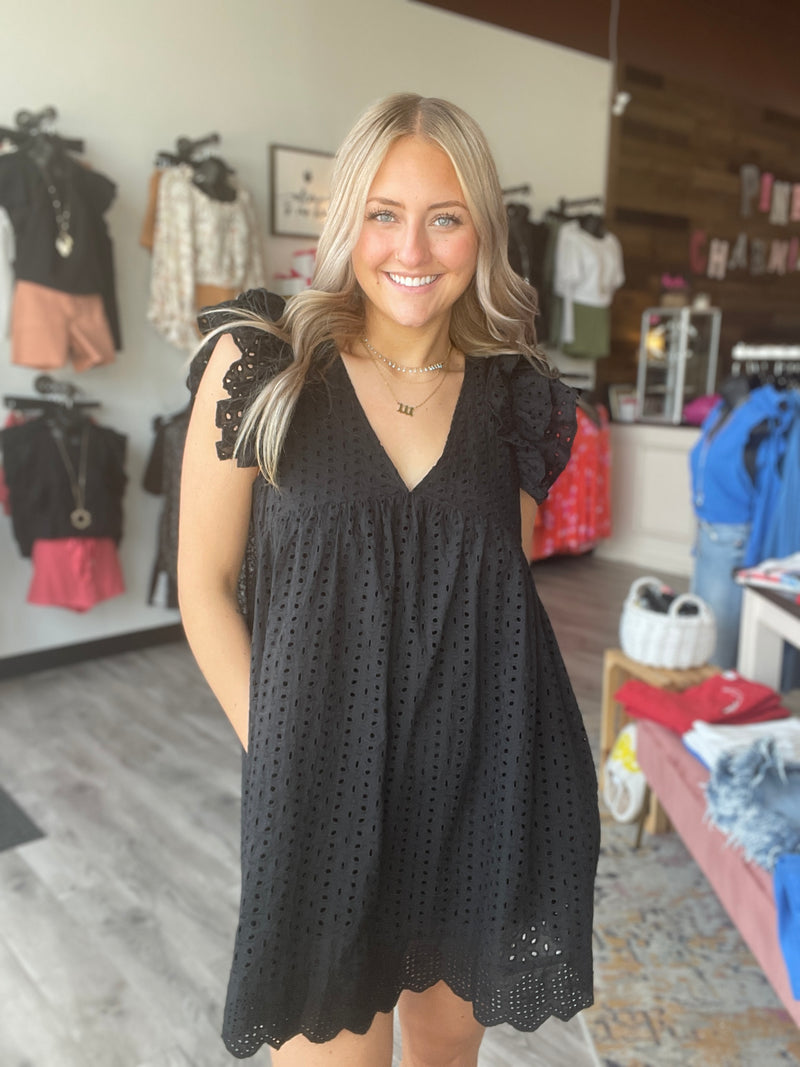 Bianca Ruffle Romper Dress