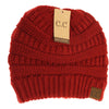 Solid Ribbed CC Beanie