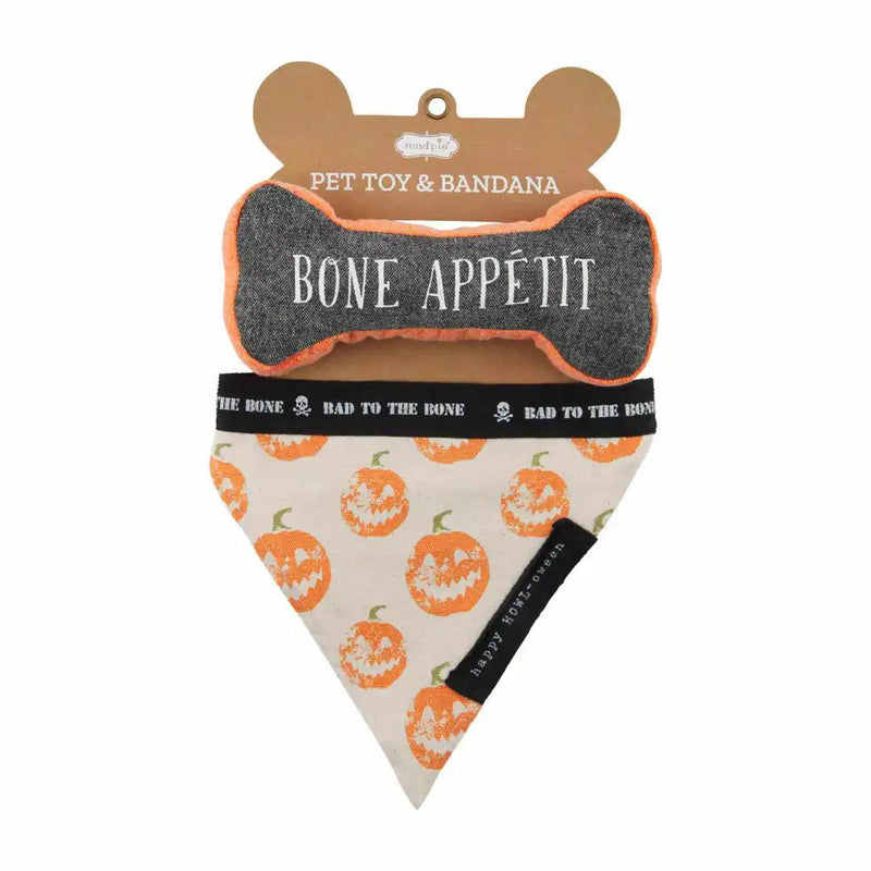 Dog Bandana & Bone Set