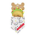 Taco Pet Toy Bandana Set