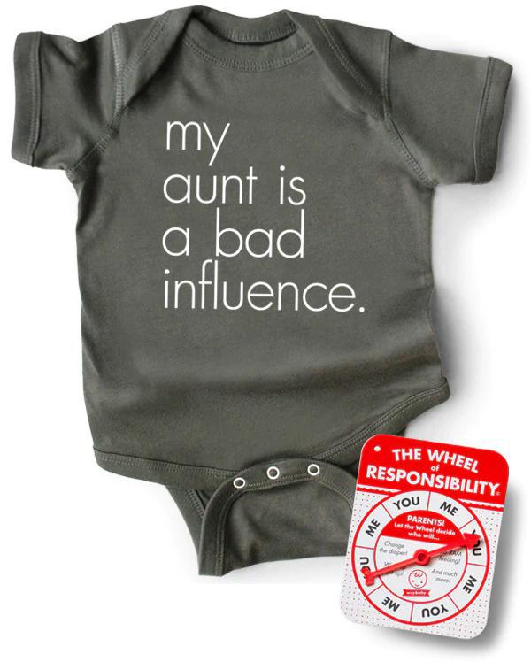 My Aunt Is A Bad Influence Onesie