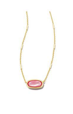 Framed Elisa Gold Short Pendant