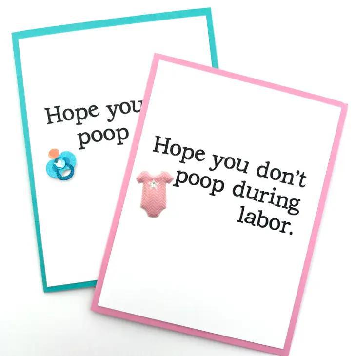 Don't Poop During Labor Card