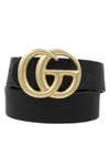 Faux Leather CG Brushed Belt