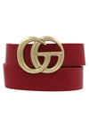 Faux Leather CG Brushed Belt