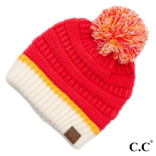 Red & Yellow Game Day Beanie