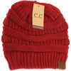 Solid Ribbed CC Beanie