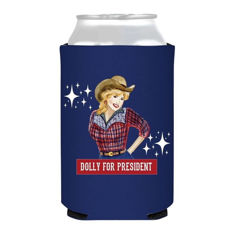 Dolly for President Can Cooler