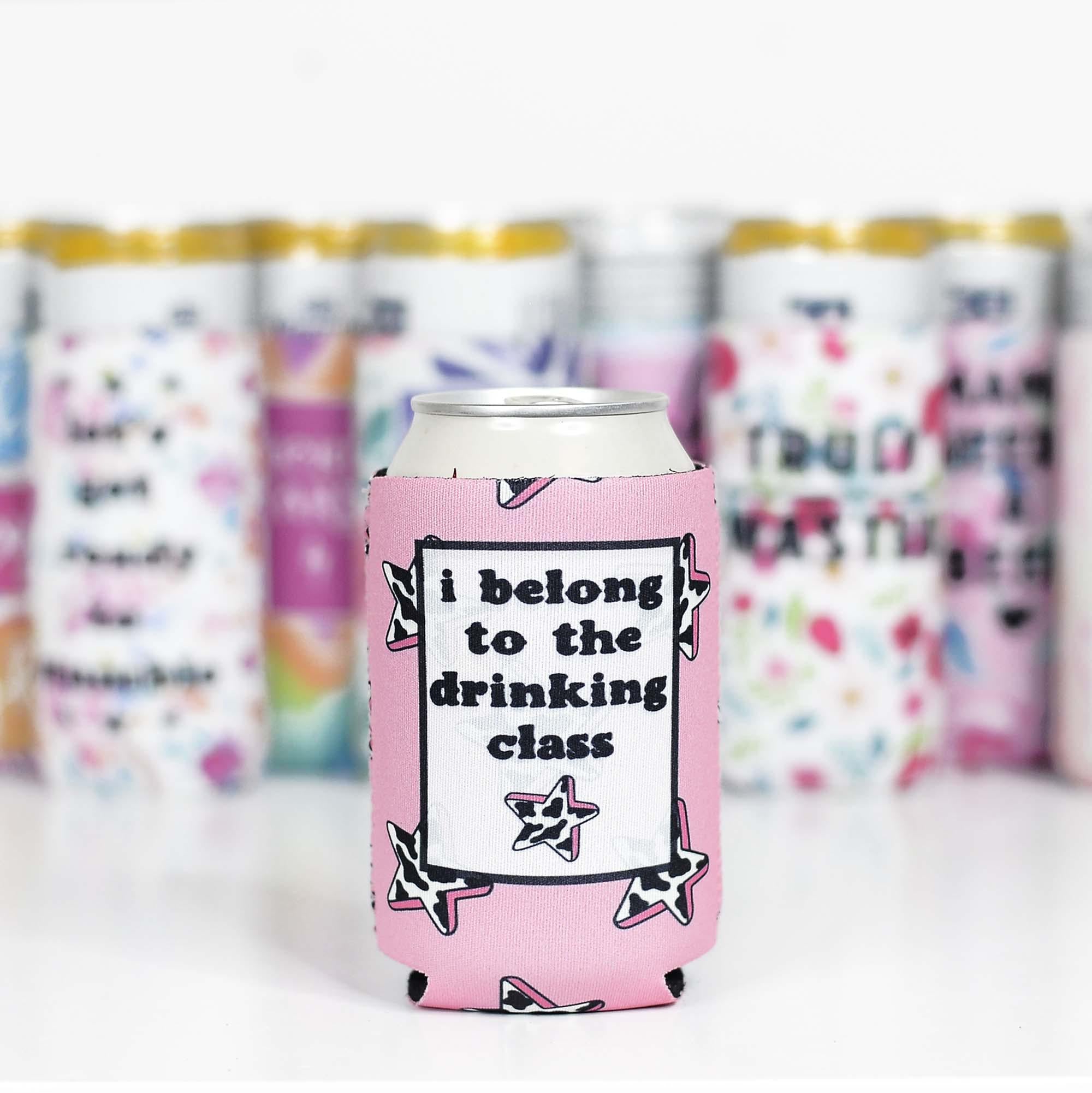Drink Happy Thoughts Slim Can Cooler – The Clothing Loft Boutique