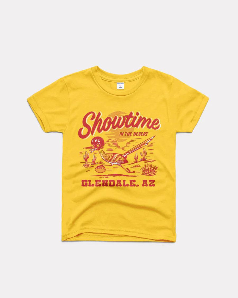 Kids Showtime in the Desert Yellow Tee by Charlie Hustle