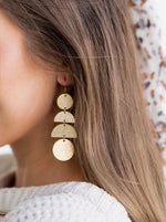Maya Statement Earrings-Gold