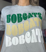 Bobcats Stacked Retro Tee