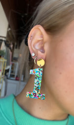 21 Birthday Glitter Earrings