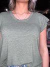 Jaqui Flutter Sleeve Top by Another Love
