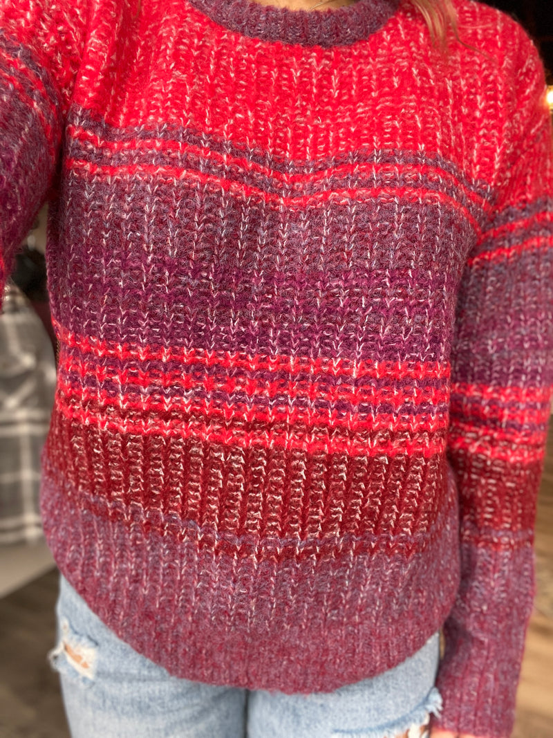 Dakota Sweater by Dear John-Berry Red