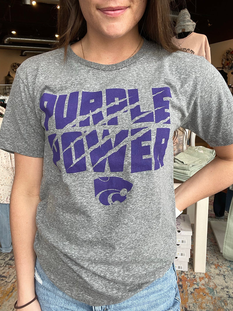 K-State Purple Power Tee by Charlie Hustle