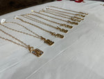 Initial Necklace with Toggle