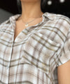 Eva Short Sleeve Plaid Shirt