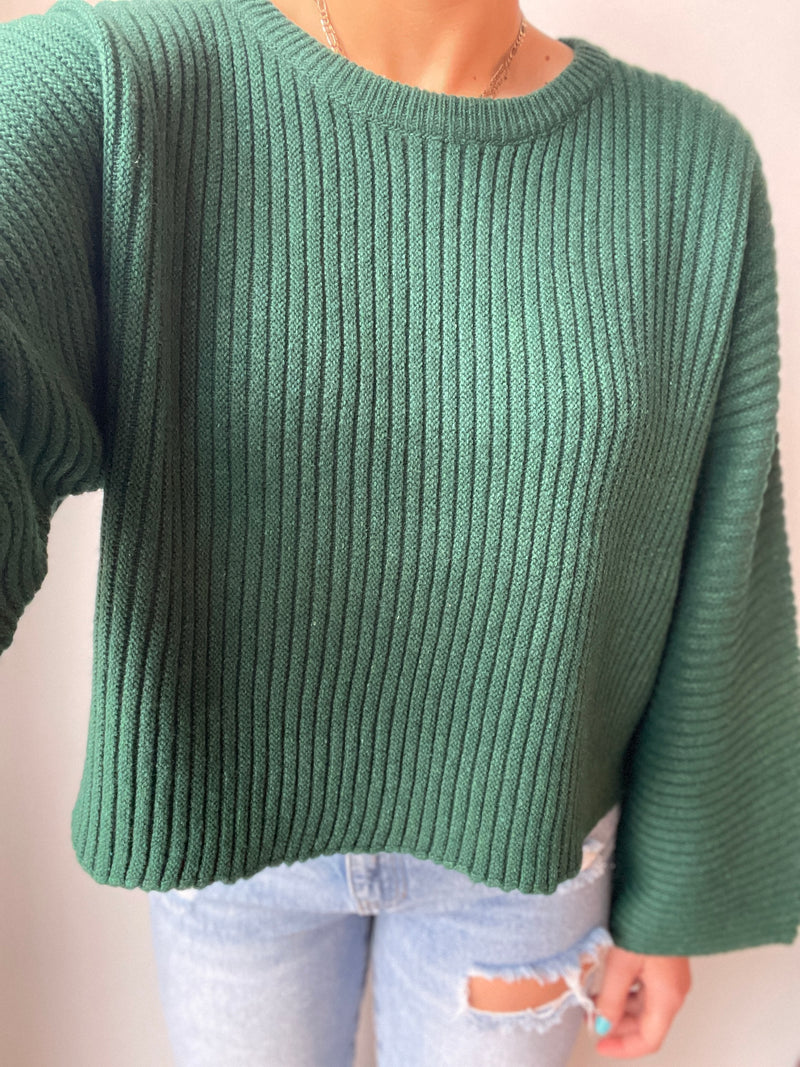 Parker Sweater in Christmas Green by Dear John