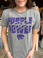 K-State Purple Power Tee by Charlie Hustle