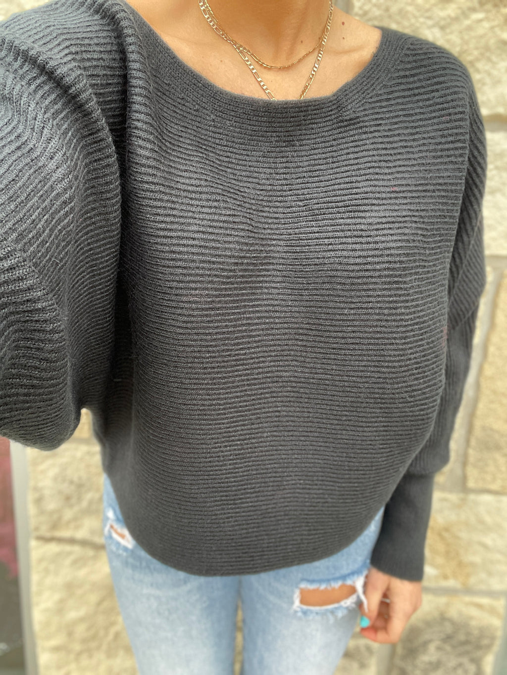 Tiffiny Sweater in Black by Dear John