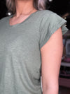 Jaqui Flutter Sleeve Top by Another Love