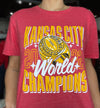 Kansas City 2022 World Champions Red Tee by Charlie Hustle