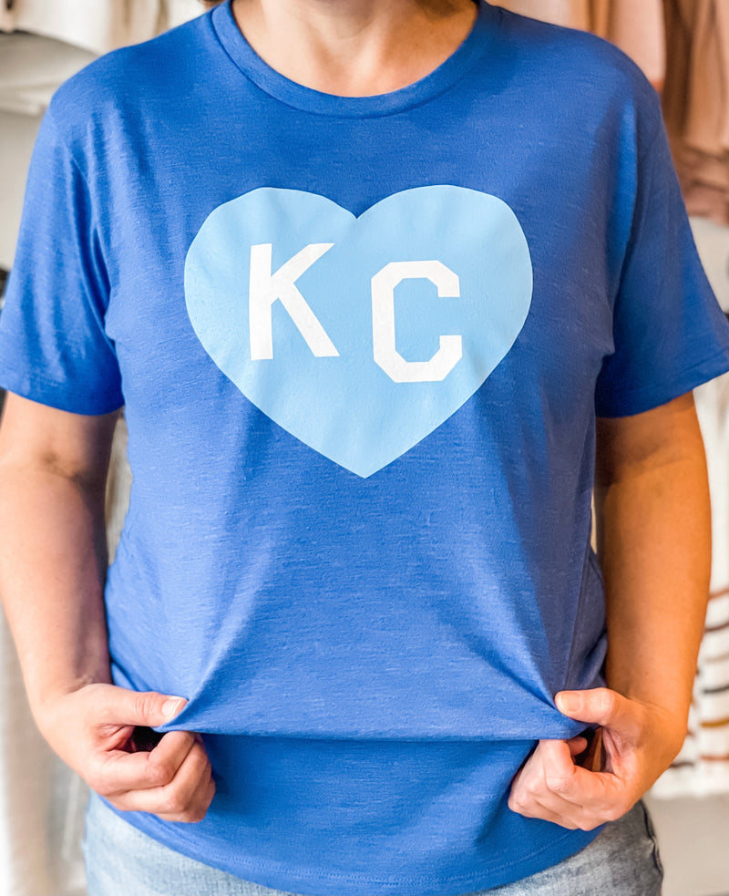 Royal Blue KC Heart by Charlie Hustle
