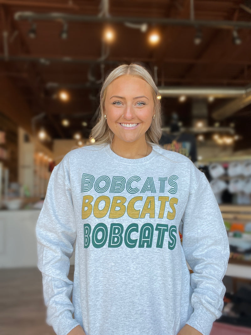 Bobcats Lines Repeat Crewneck