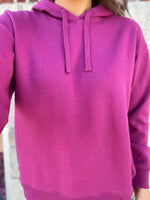 Boyfriend Hooded Sweatshirt by Z Supply-Berry