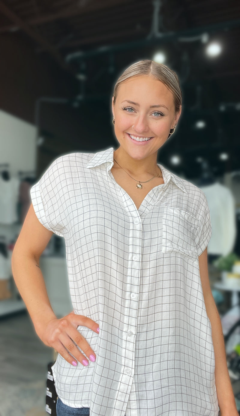 Eva Short Sleeve Plaid Shirt