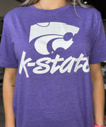 K-State Wildcats Monogram Vintage Tee by Charlie Hustle